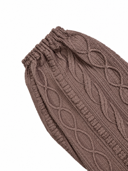 Cosy Heavy Hooded Knitted Maxi Dress By Ziss